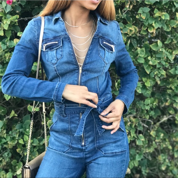 bebe Other - Bebe Denim Jumpsuit